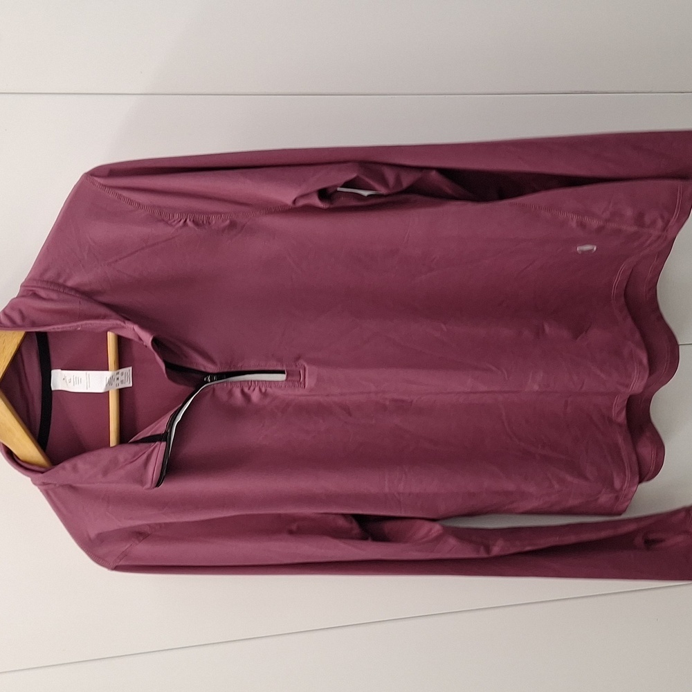 Icyzone Pink Quarter Zip Sporty Pullover XL